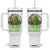 Funny Pickleball Lover Tumbler With Handle Pickle Ballin Quote TS12 One Size: 40 oz White Print Your Wear
