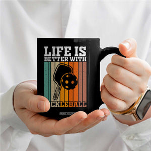 Life Is Better With Pickleball Coffee Mug Funny Dink Saying TS12 Print Your Wear