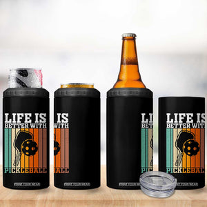 Life Is Better With Pickleball 4 in 1 Can Cooler Tumbler Funny Dink Saying TS12 Print Your Wear