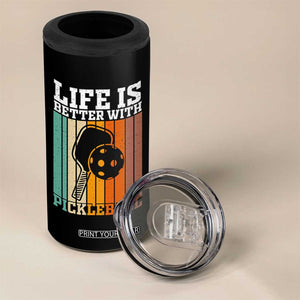 Life Is Better With Pickleball 4 in 1 Can Cooler Tumbler Funny Dink Saying TS12 Print Your Wear