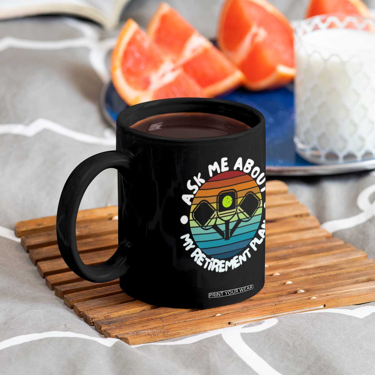 My Retirement Plan Coffee Mug Funny Pickleball Gift TS12 Print Your Wear