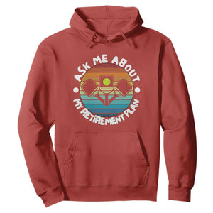 My Retirement Plan Hoodie Funny Pickleball Gift TS12 Red Print Your Wear