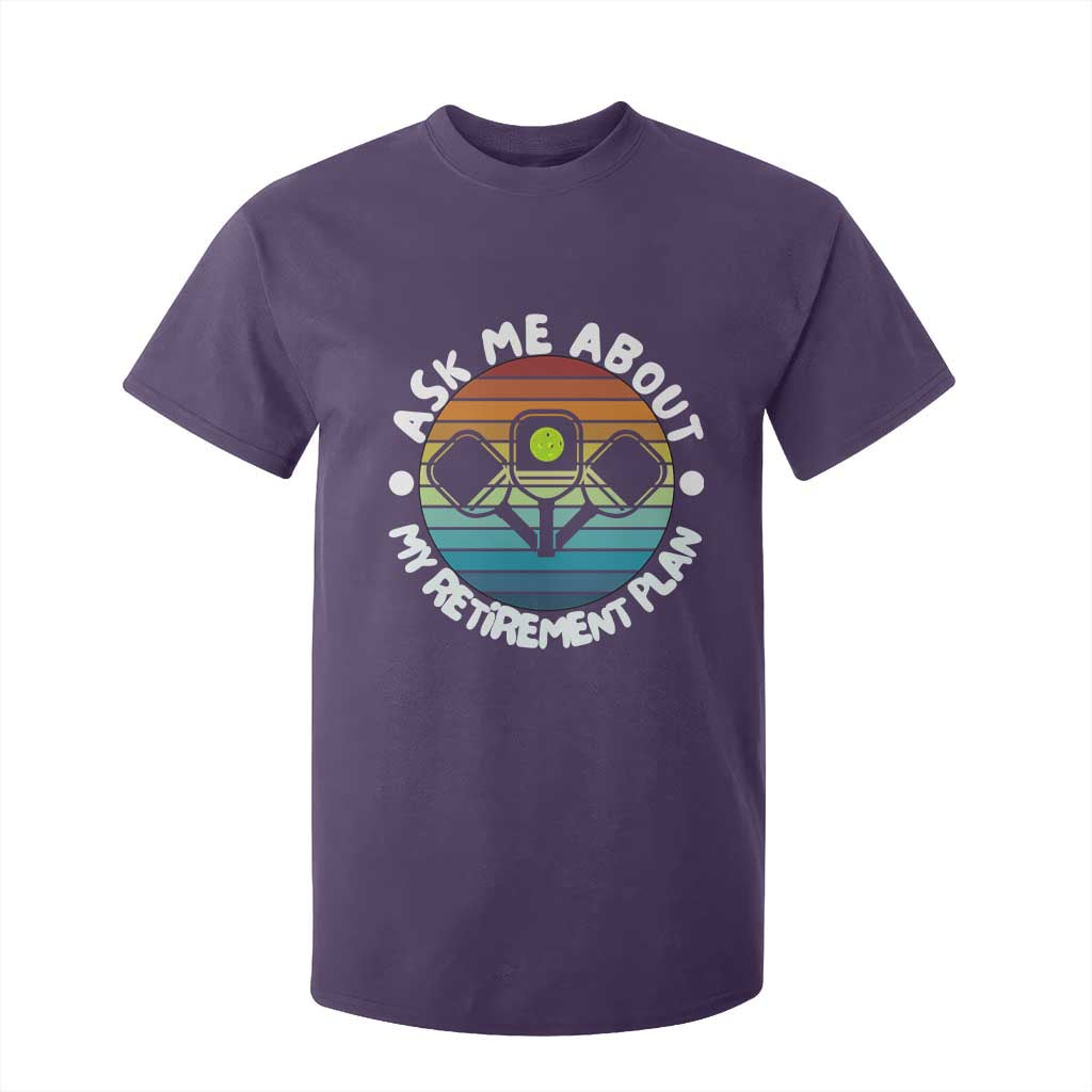 My Retirement Plan T Shirt For Kid Funny Pickleball Gift TS12 Purple Print Your Wear