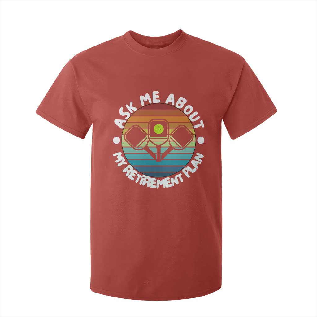 My Retirement Plan T Shirt For Kid Funny Pickleball Gift TS12 Red Print Your Wear