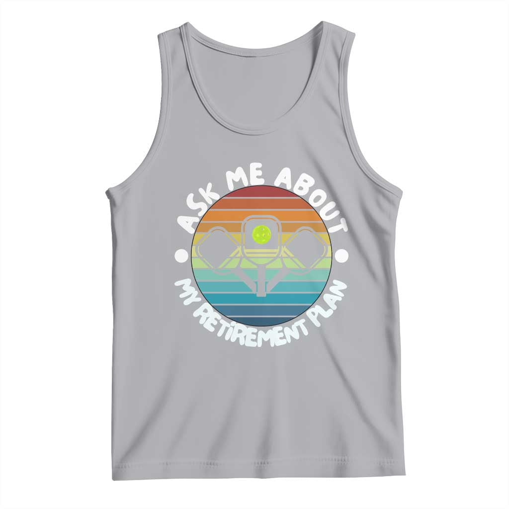 My Retirement Plan Tank Top Funny Pickleball Gift TS12 Athletic Heather Print Your Wear