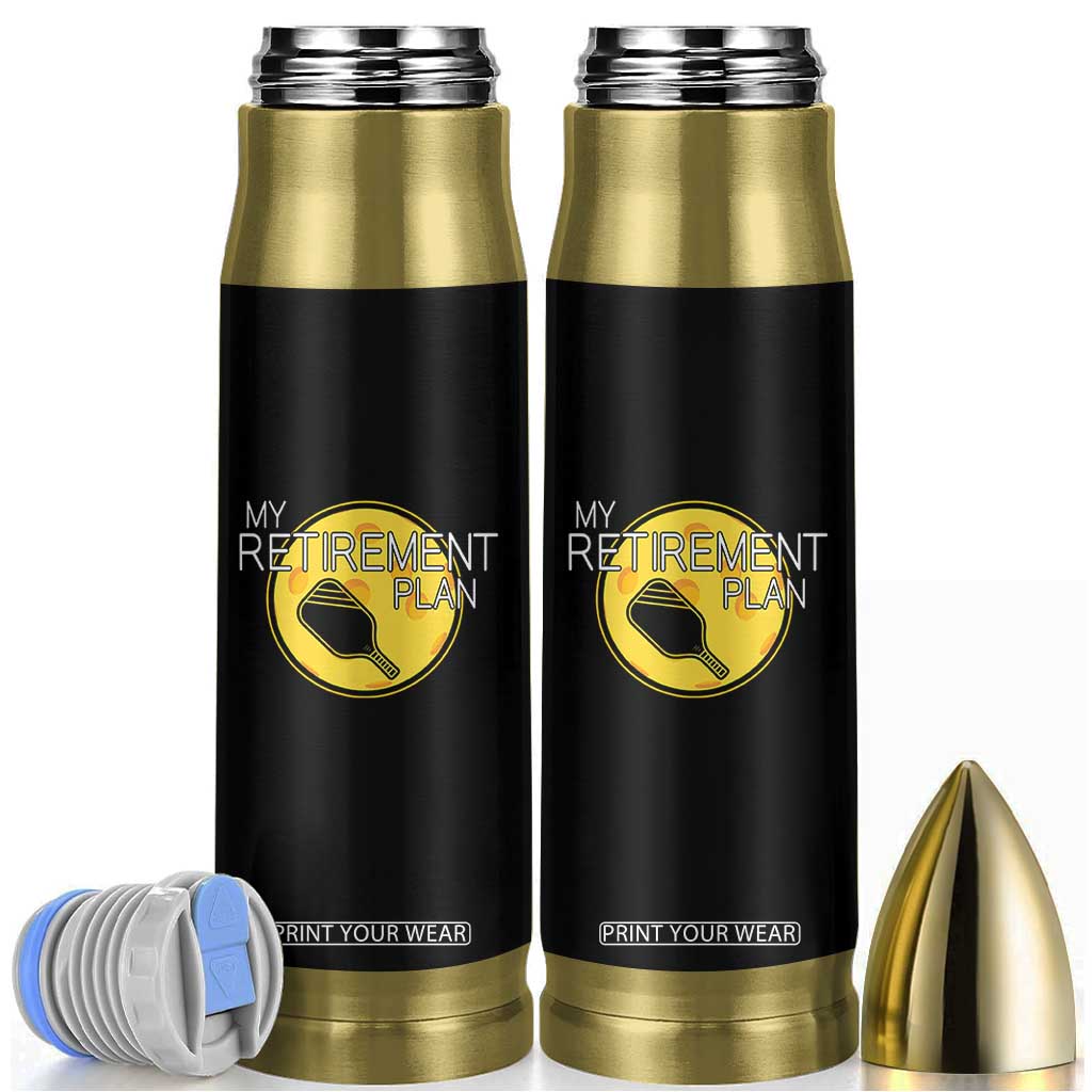Funny Retirement Plan Bullet Tumbler Pickleball Gift For Lovers TS12 Black Print Your Wear