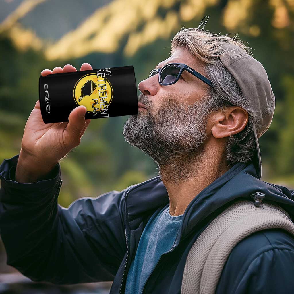 Funny Retirement Plan 4 in 1 Can Cooler Tumbler Pickleball Gift For Lovers TS12 Print Your Wear