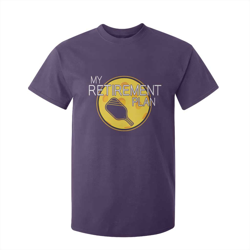Funny Retirement Plan T Shirt For Kid Pickleball Gift For Lovers TS12 Purple Print Your Wear