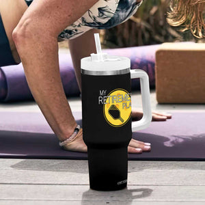 Funny Retirement Plan Tumbler With Handle Pickleball Gift For Lovers TS12 Print Your Wear