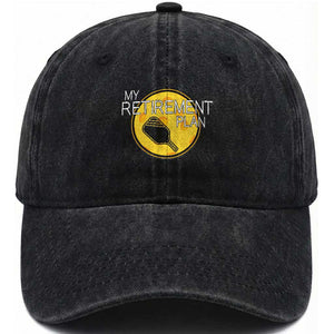 Funny Retirement Plan Washed Cotton Baseball Cap Pickleball Gift For Lovers TS12 Print Your Wear