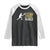 Funny Pickleball Lover Raglan Shirt Never Underestimate Old Man TS12 Black White Print Your Wear