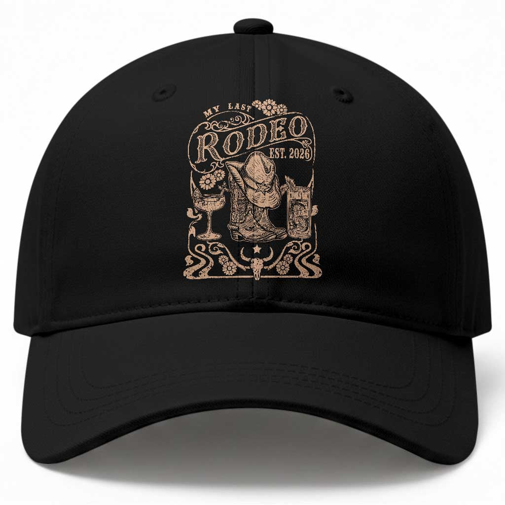 My Last Rodeo Western Bachelorette Party Bride 2026 Baseball Cap Cowgirl Wedding Gift TS12 Print Your Wear