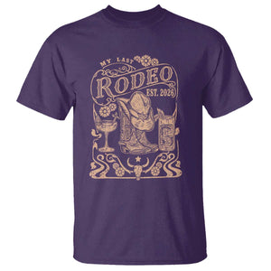 My Last Rodeo Western Bachelorette Party Bride 2026 T Shirt Cowgirl Wedding Gift TS12 Purple Print Your Wear
