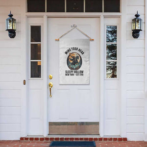 Headless Horseman Garden Flag Mind Your Head Haunted Gift TS12 Print Your Wear