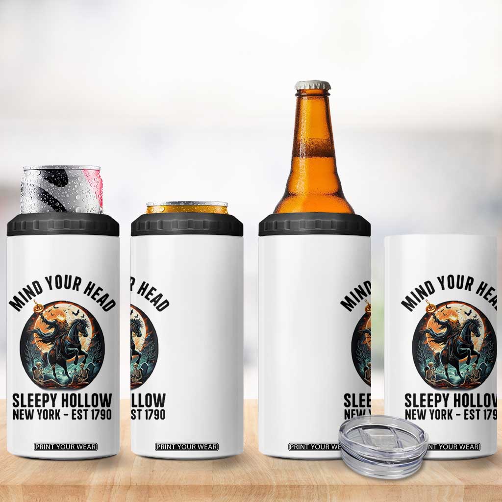 Headless Horseman 4 in 1 Can Cooler Tumbler Mind Your Head Haunted Gift TS12 Print Your Wear