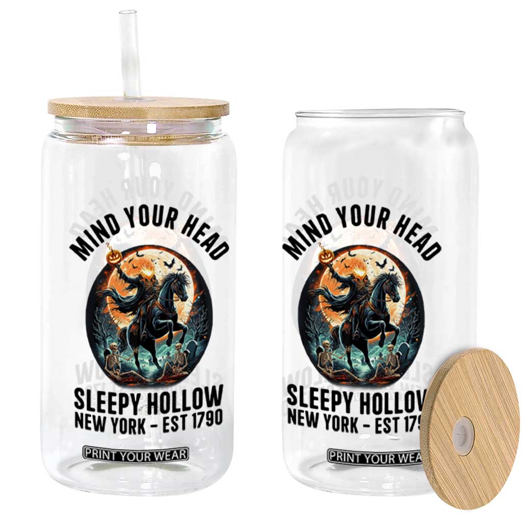 Headless Horseman Glass Can Mind Your Head Haunted Gift TS12 Print Your Wear