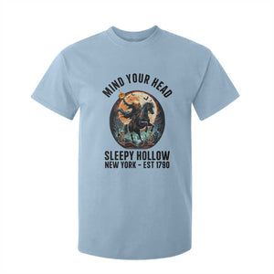 Headless Horseman T Shirt For Kid Mind Your Head Haunted Gift TS12 Light Blue Print Your Wear