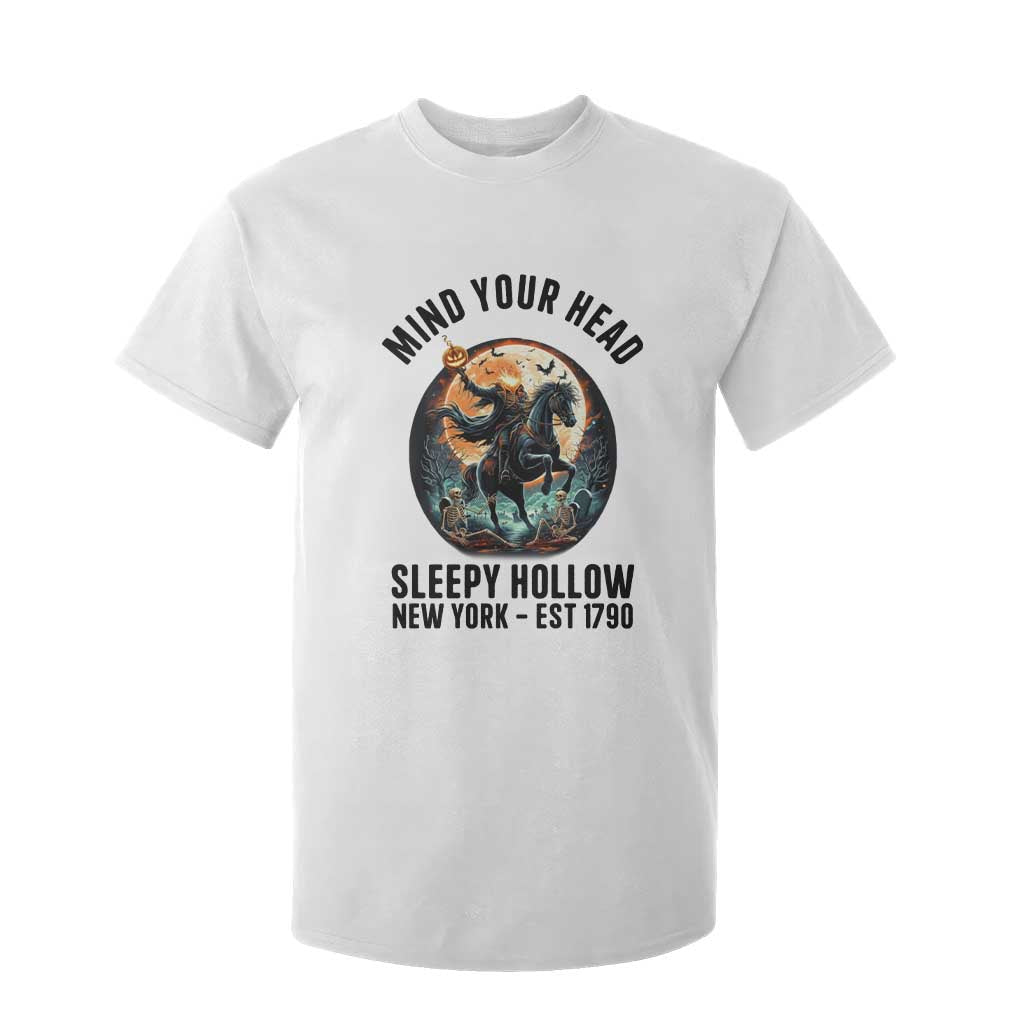 Headless Horseman T Shirt For Kid Mind Your Head Haunted Gift TS12 White Print Your Wear