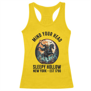 Headless Horseman Racerback Tank Top Mind Your Head Haunted Gift TS12 Daisy Print Your Wear