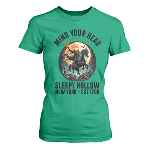 Headless Horseman T Shirt For Women Mind Your Head Haunted Gift TS12 Irish Green Print Your Wear