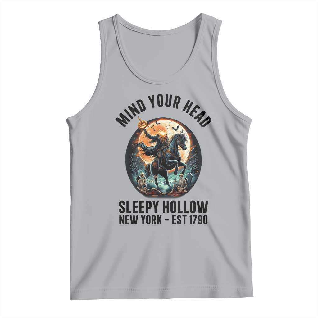 Headless Horseman Tank Top Mind Your Head Haunted Gift TS12 Athletic Heather Print Your Wear