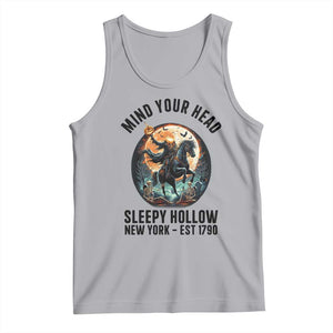 Headless Horseman Tank Top Mind Your Head Haunted Gift TS12 Athletic Heather Print Your Wear
