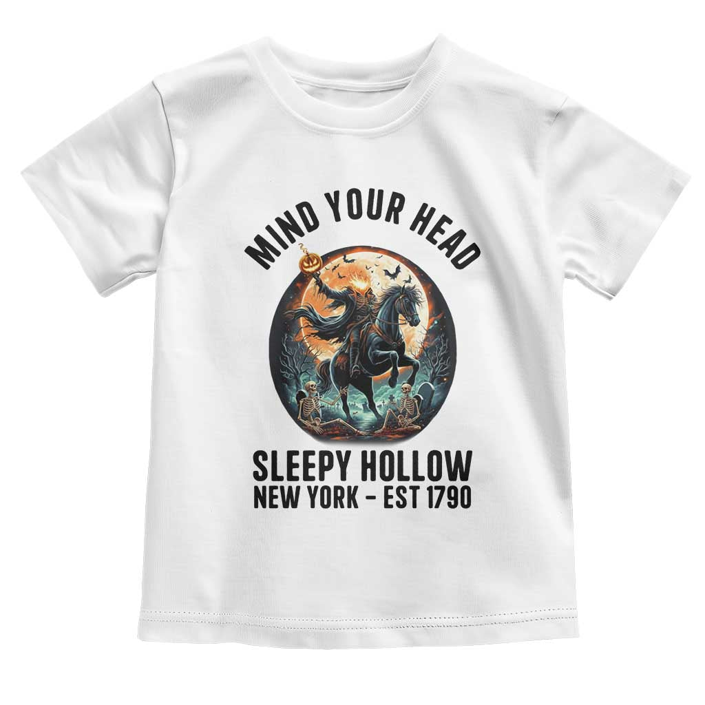 Headless Horseman Toddler T Shirt Mind Your Head Haunted Gift TS12 White Print Your Wear