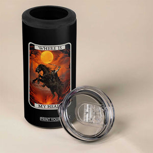 Headless Horseman 4 in 1 Can Cooler Tumbler Where Is My Head Gothic Tarot Gift TS12 Print Your Wear