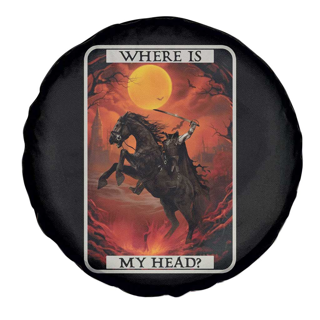 Headless Horseman Spare Tire Cover Where Is My Head Gothic Tarot Gift TS12 Print Your Wear