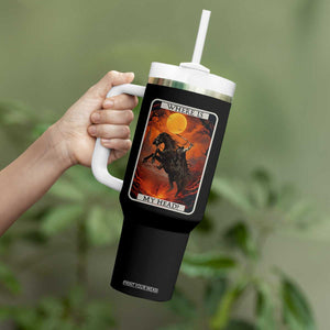 Headless Horseman Tumbler With Handle Where Is My Head Gothic Tarot Gift TS12 Print Your Wear
