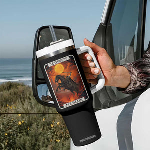 Headless Horseman Tumbler With Handle Where Is My Head Gothic Tarot Gift TS12 Print Your Wear