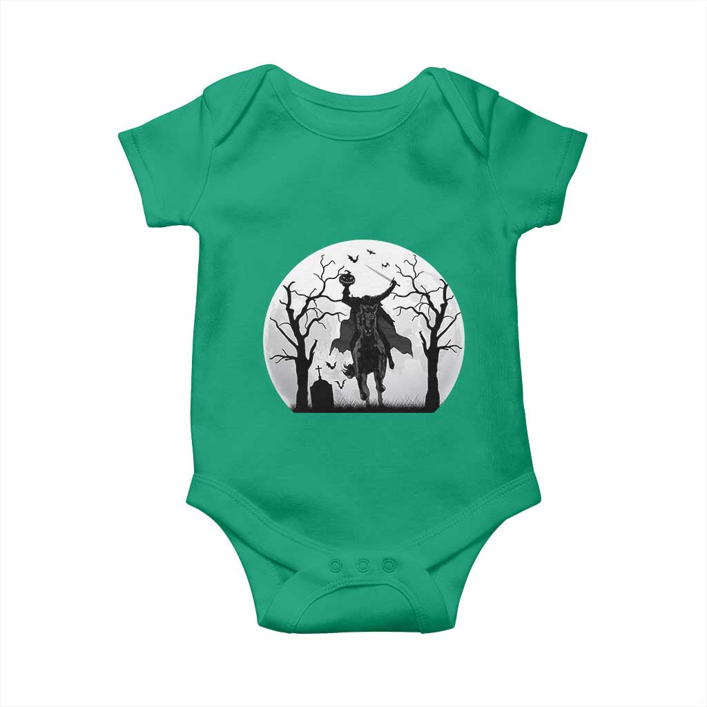 Headless Horseman Baby Onesie Gothic Horror Halloween Gift TS12 Irish Green Print Your Wear