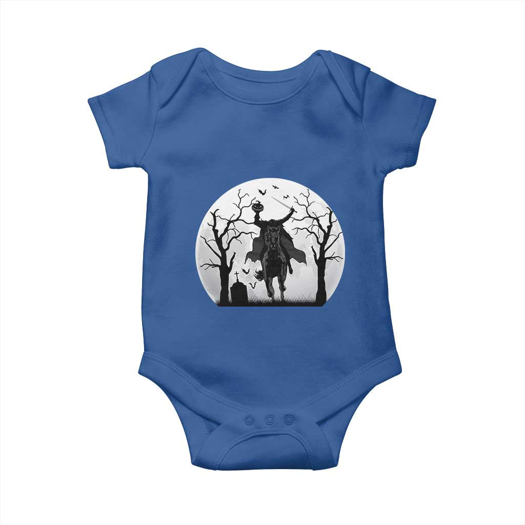 Headless Horseman Baby Onesie Gothic Horror Halloween Gift TS12 Royal Blue Print Your Wear