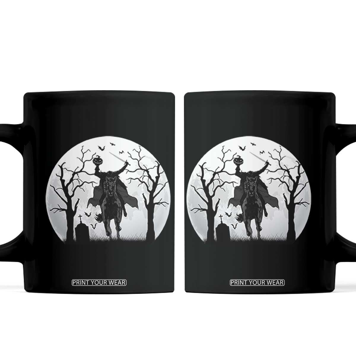 Headless Horseman Coffee Mug Gothic Horror Halloween Gift TS12 Black Print Your Wear