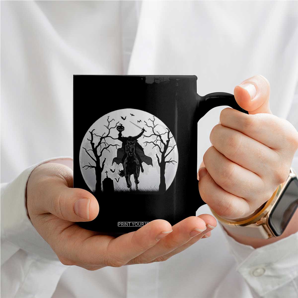 Headless Horseman Coffee Mug Gothic Horror Halloween Gift TS12 Print Your Wear
