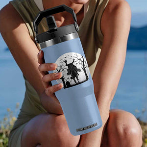 Headless Horseman Flip Straw Tumbler Gothic Horror Halloween Gift TS12 One Size: 30 oz Light Blue Print Your Wear