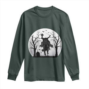 Headless Horseman Long Sleeve Shirt Gothic Horror Halloween Gift TS12 Dark Forest Green Print Your Wear