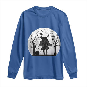 Headless Horseman Long Sleeve Shirt Gothic Horror Halloween Gift TS12 Royal Blue Print Your Wear