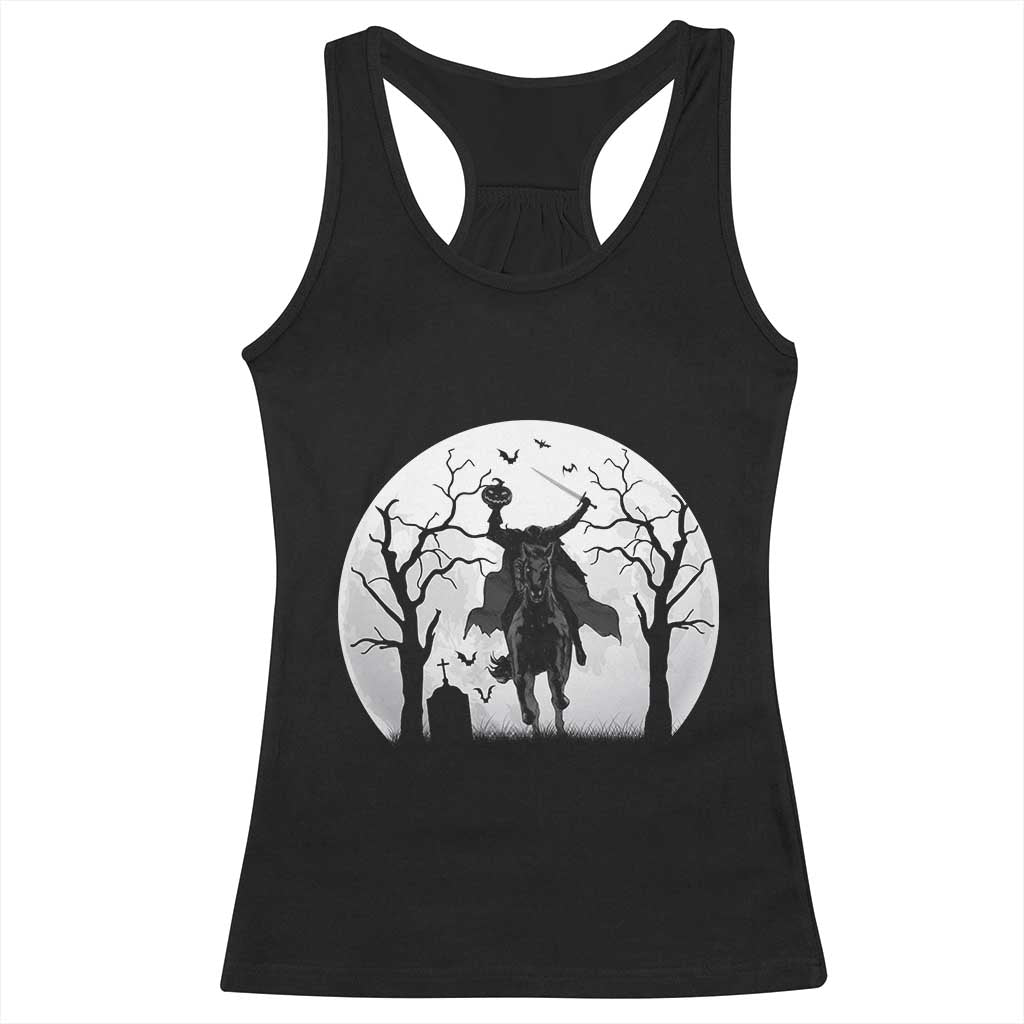 Headless Horseman Racerback Tank Top Gothic Horror Halloween Gift TS12 Black Print Your Wear