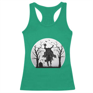 Headless Horseman Racerback Tank Top Gothic Horror Halloween Gift TS12 Irish Green Print Your Wear