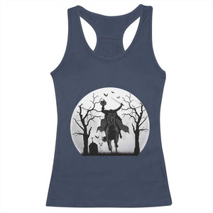 Headless Horseman Racerback Tank Top Gothic Horror Halloween Gift TS12 Navy Print Your Wear