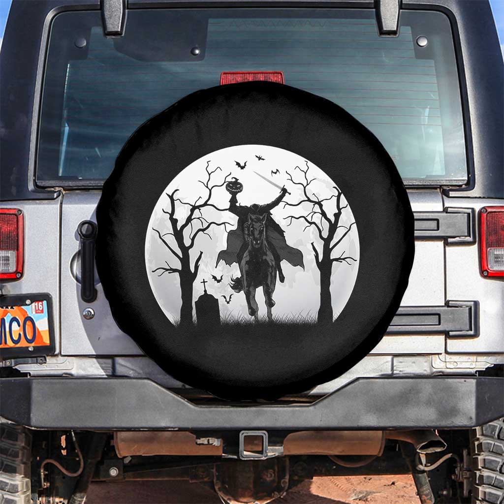 Headless Horseman Spare Tire Cover Gothic Horror Halloween Gift TS12 No hole Black Print Your Wear