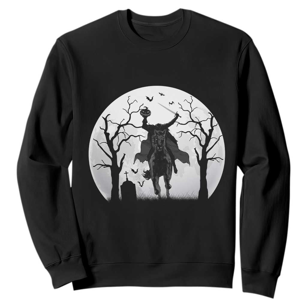 Headless Horseman Sweatshirt Gothic Horror Halloween Gift TS12 Black Print Your Wear