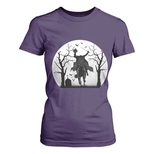 Headless Horseman T Shirt For Women Gothic Horror Halloween Gift TS12 Purple Print Your Wear