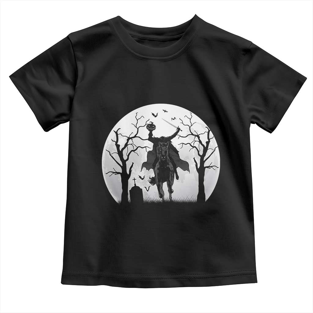 Headless Horseman Toddler T Shirt Gothic Horror Halloween Gift TS12 Black Print Your Wear