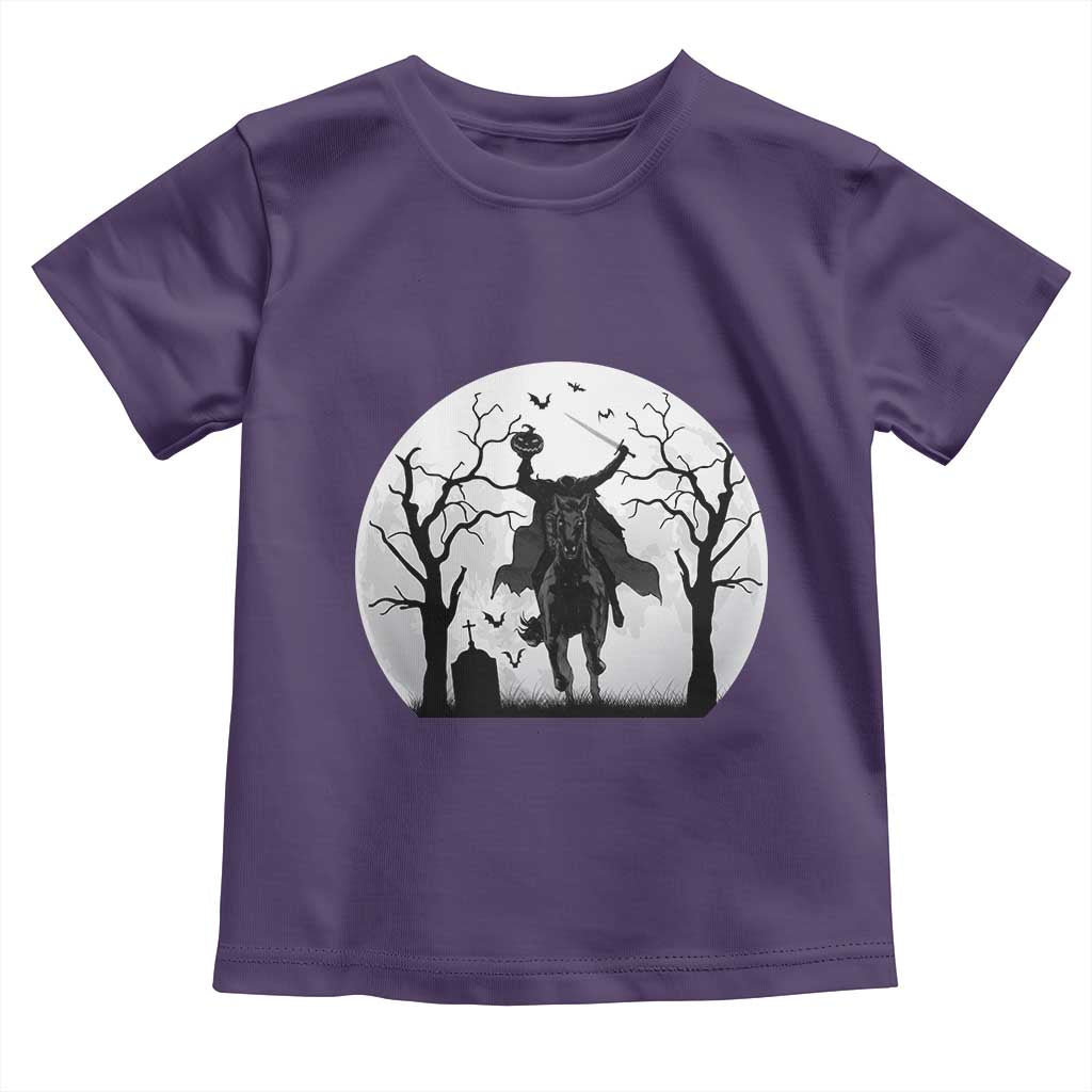Headless Horseman Toddler T Shirt Gothic Horror Halloween Gift TS12 Purple Print Your Wear