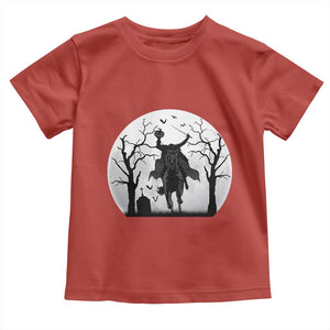 Headless Horseman Toddler T Shirt Gothic Horror Halloween Gift TS12 Red Print Your Wear