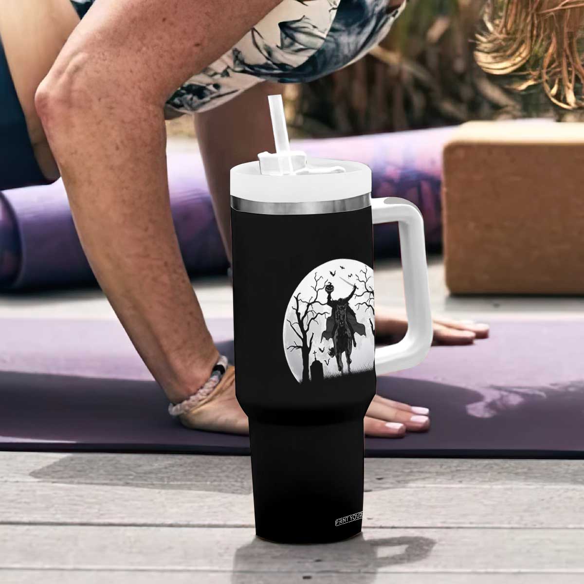 Headless Horseman Tumbler With Handle Gothic Horror Halloween Gift TS12 Print Your Wear