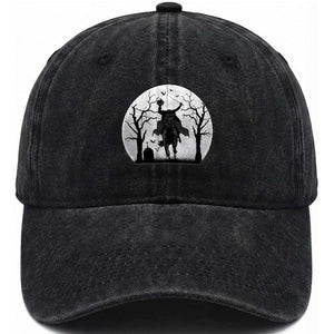 Headless Horseman Washed Cotton Baseball Cap Gothic Horror Halloween Gift TS12 Print Your Wear