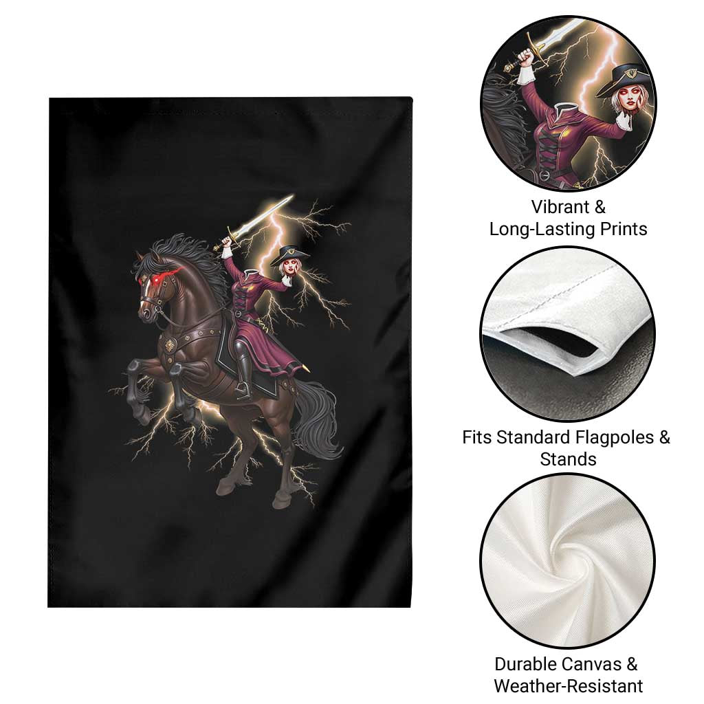 Dullahan Headless Horsewoman Garden Flag Gothic Monster Girl Gift TS12 Print Your Wear